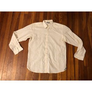 Ted Baker Mens Yellow Shirt Size 4 / Large i good condition